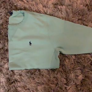 polo cotton crewneck pullover